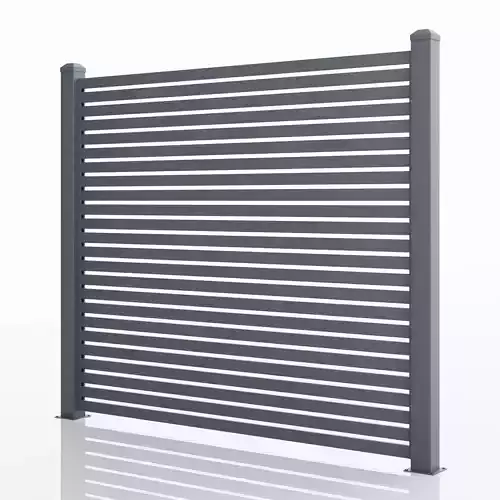 Aluminum Fence Panel -Model 2 - 6cm- 3D model