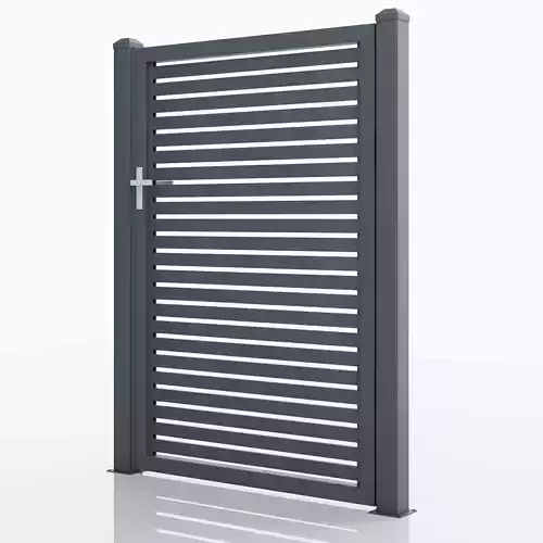 Aluminum Walkway Gate - Model 2 - 6cm- 3D model