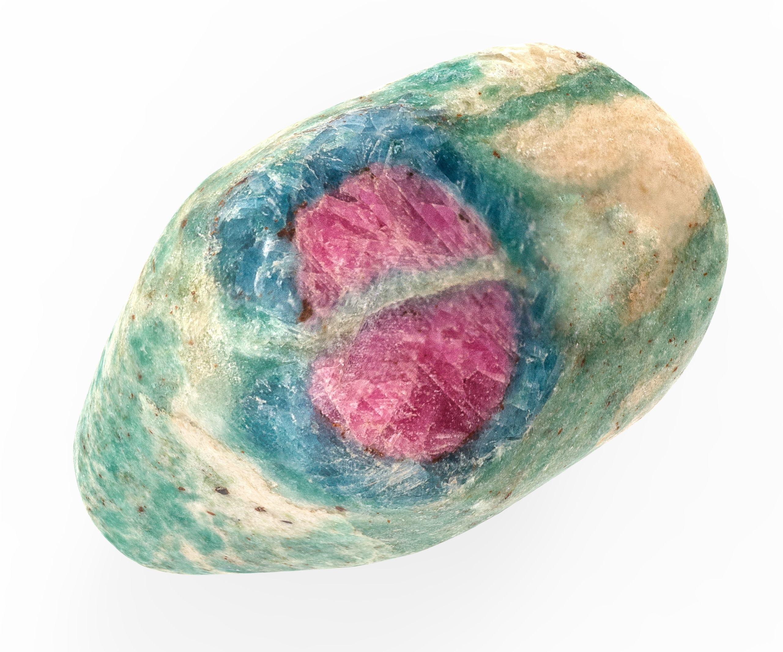 Ruby in Fuchsite Low-poly 3D model_4