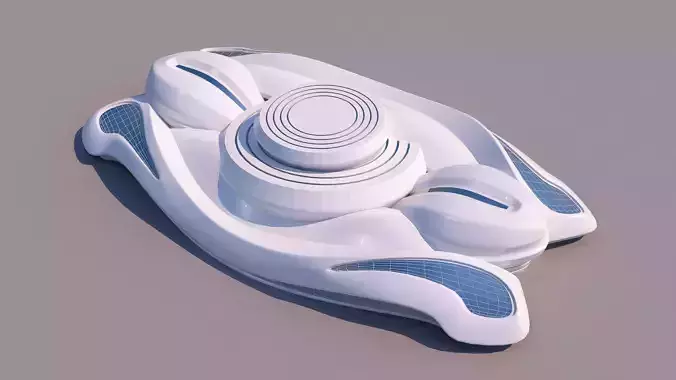 0102 - Organic Building 3D model 0102 - Organic Building 3D model