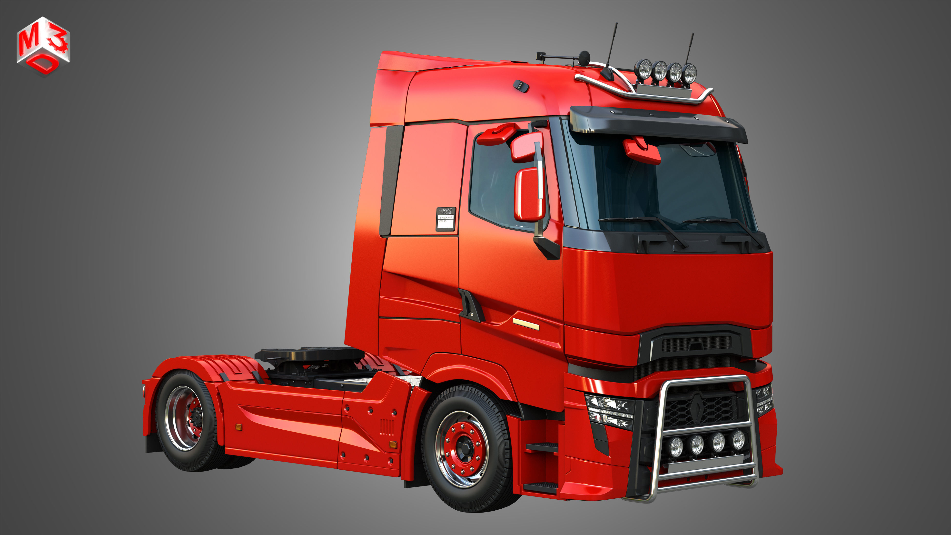 T520 - High Range Truck - Single Axle 3D model | CGTrader