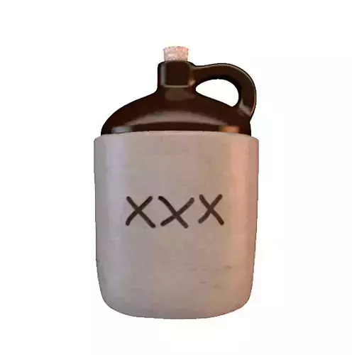 Vintage Moonshine Cider Jug 3D model