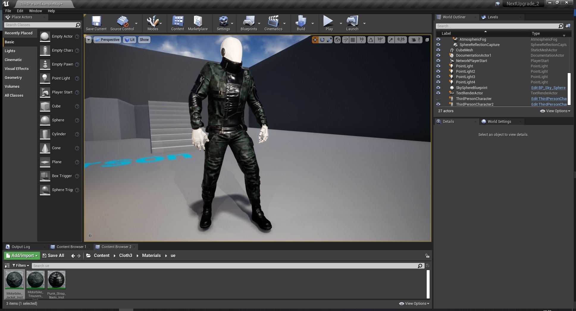 Rigged Outfit Low-poly 3D model_15
