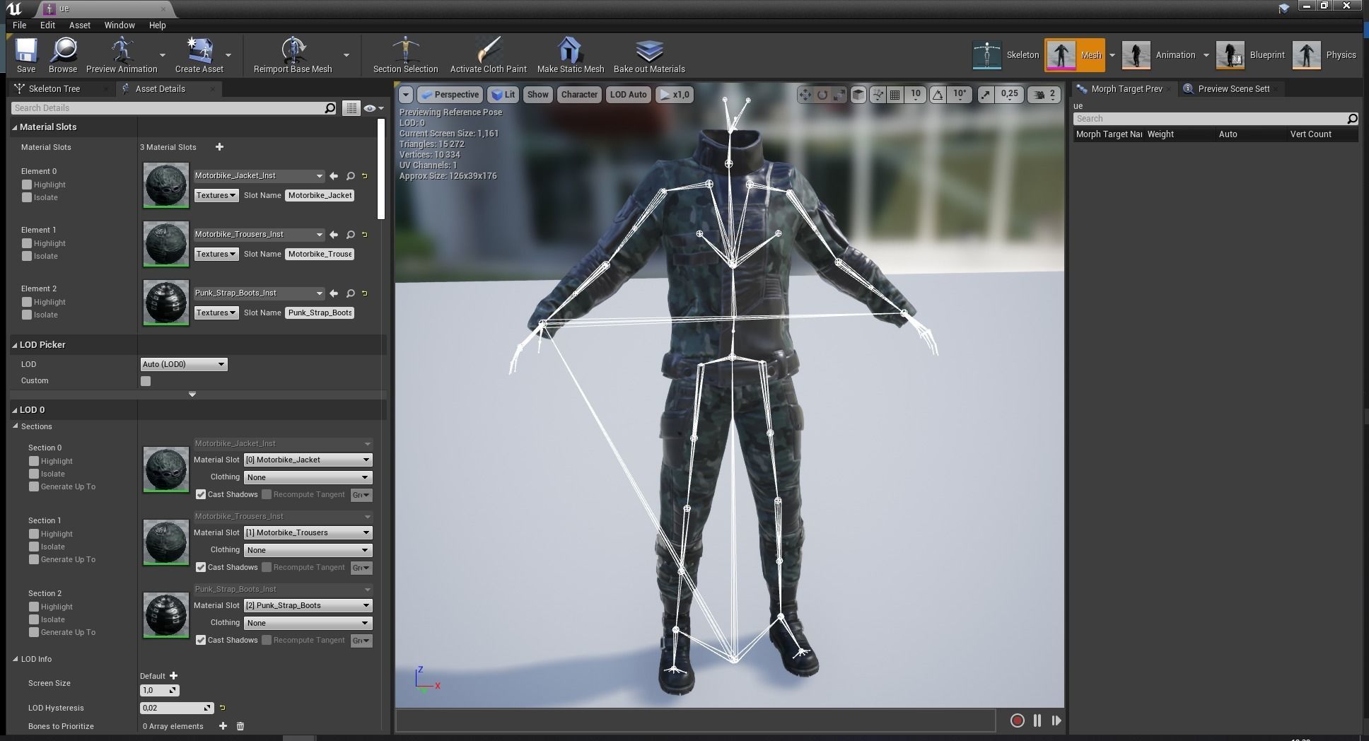 Rigged Outfit Low-poly 3D model_16