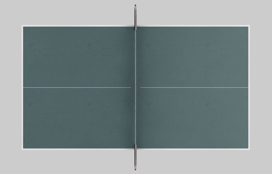 Table Tennis Table 3D model_3