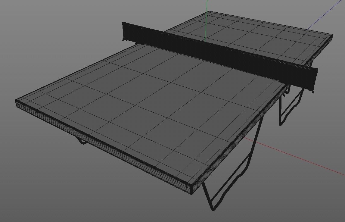Table Tennis Table 3D model_4