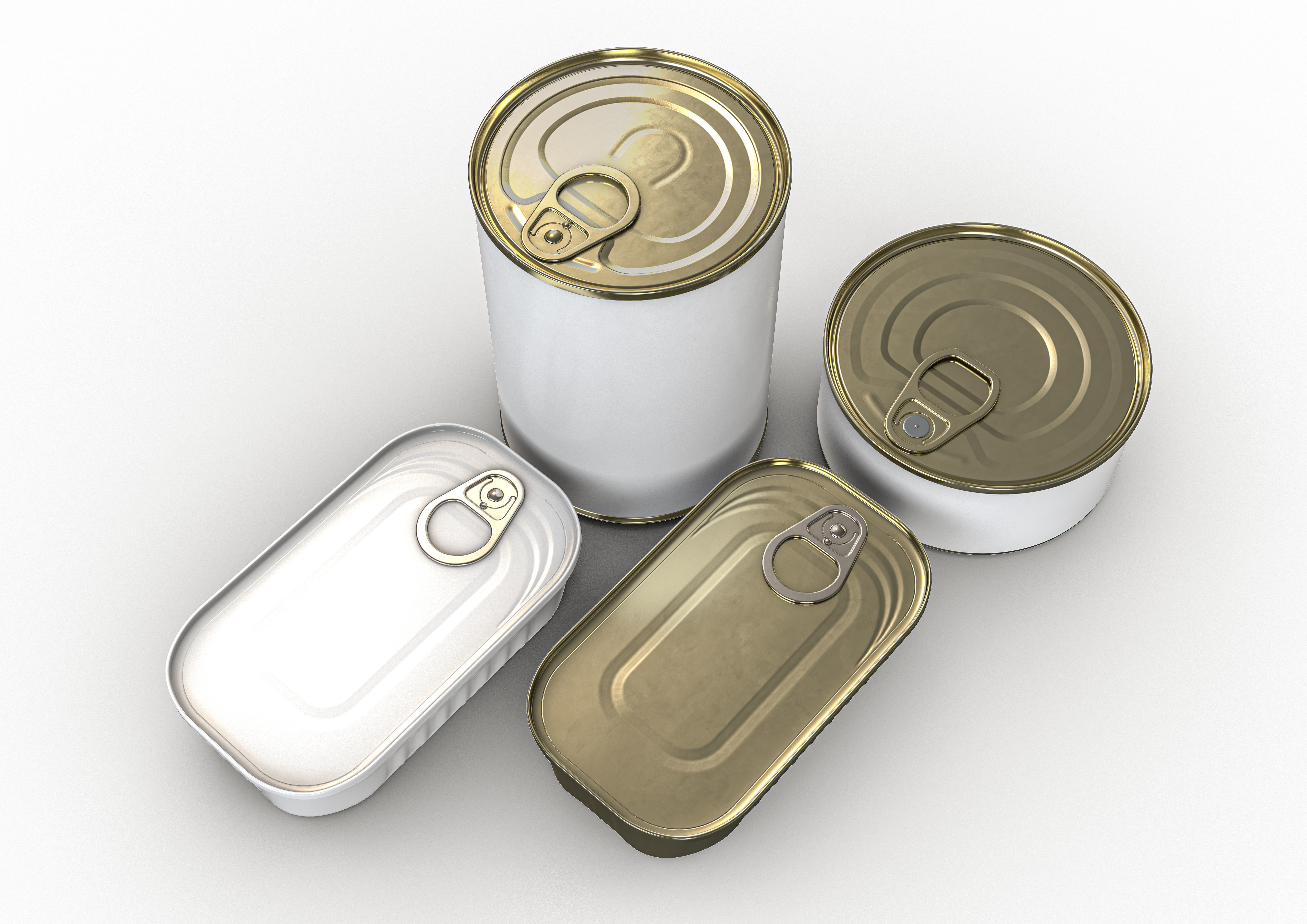 Tin Cans 3D model_1
