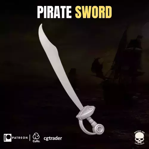 Pirate accesory 1 3D printable file for Action Figures