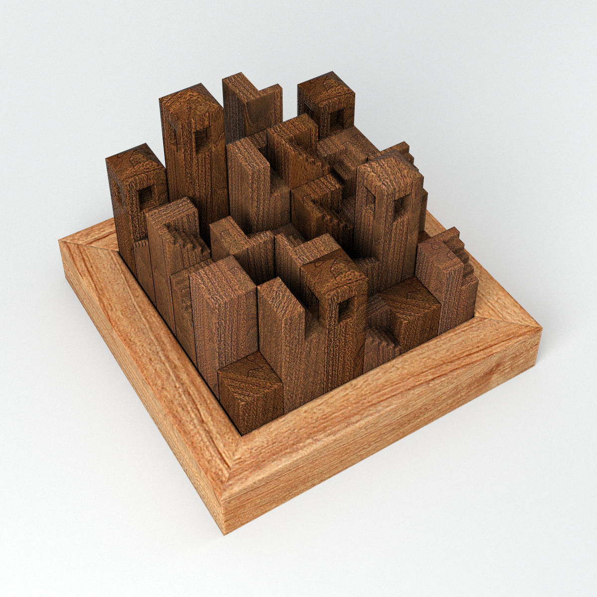 Castle Builder Puzzle 3D print model_1