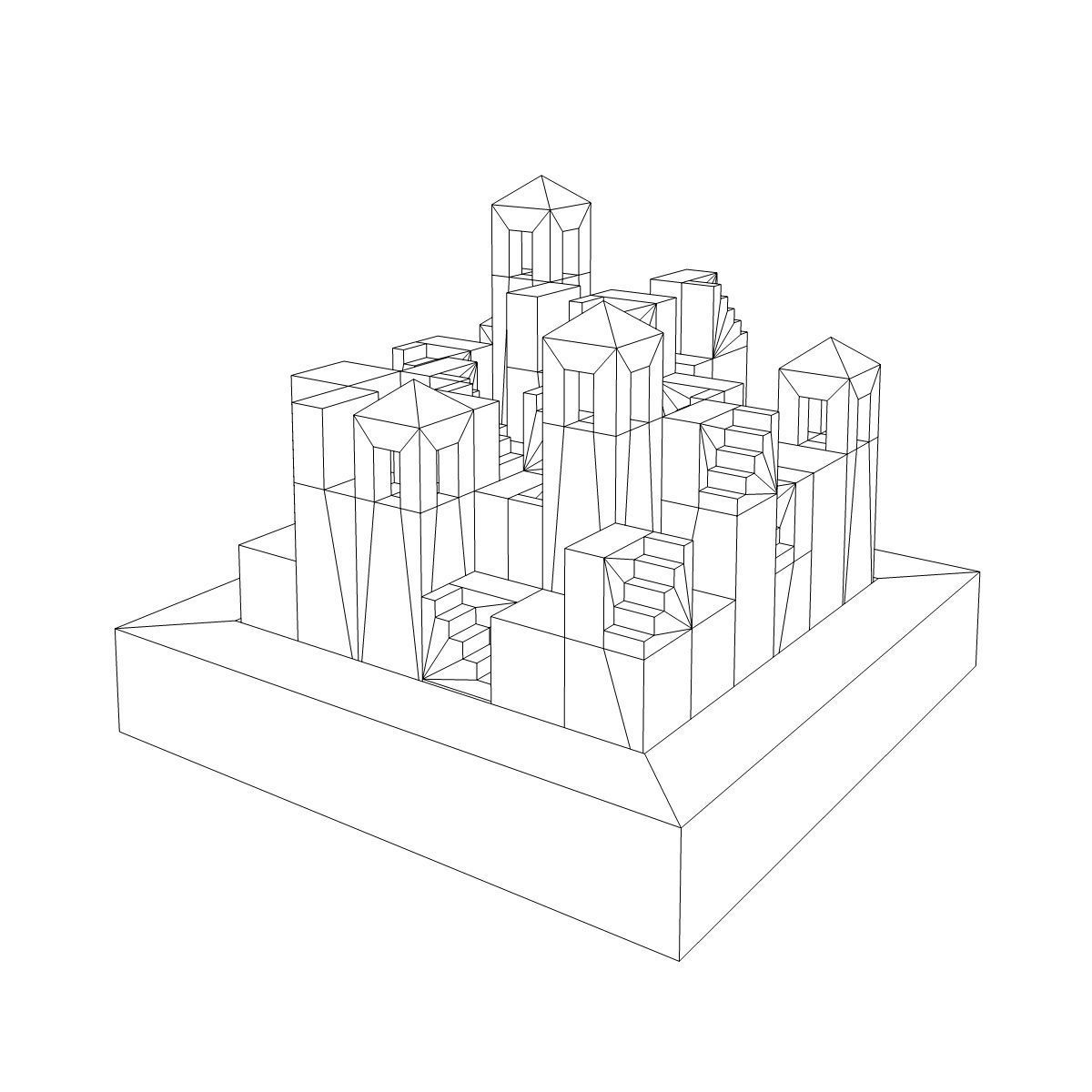 Castle Builder Puzzle 3D print model_6