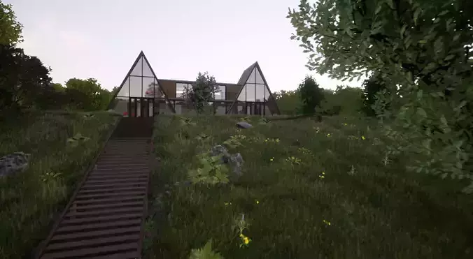 A double frame house