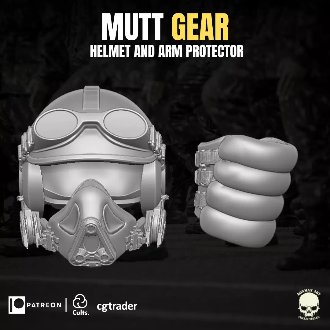 Mutt Gear 3D printable Files for Action Figures 3D print model_0