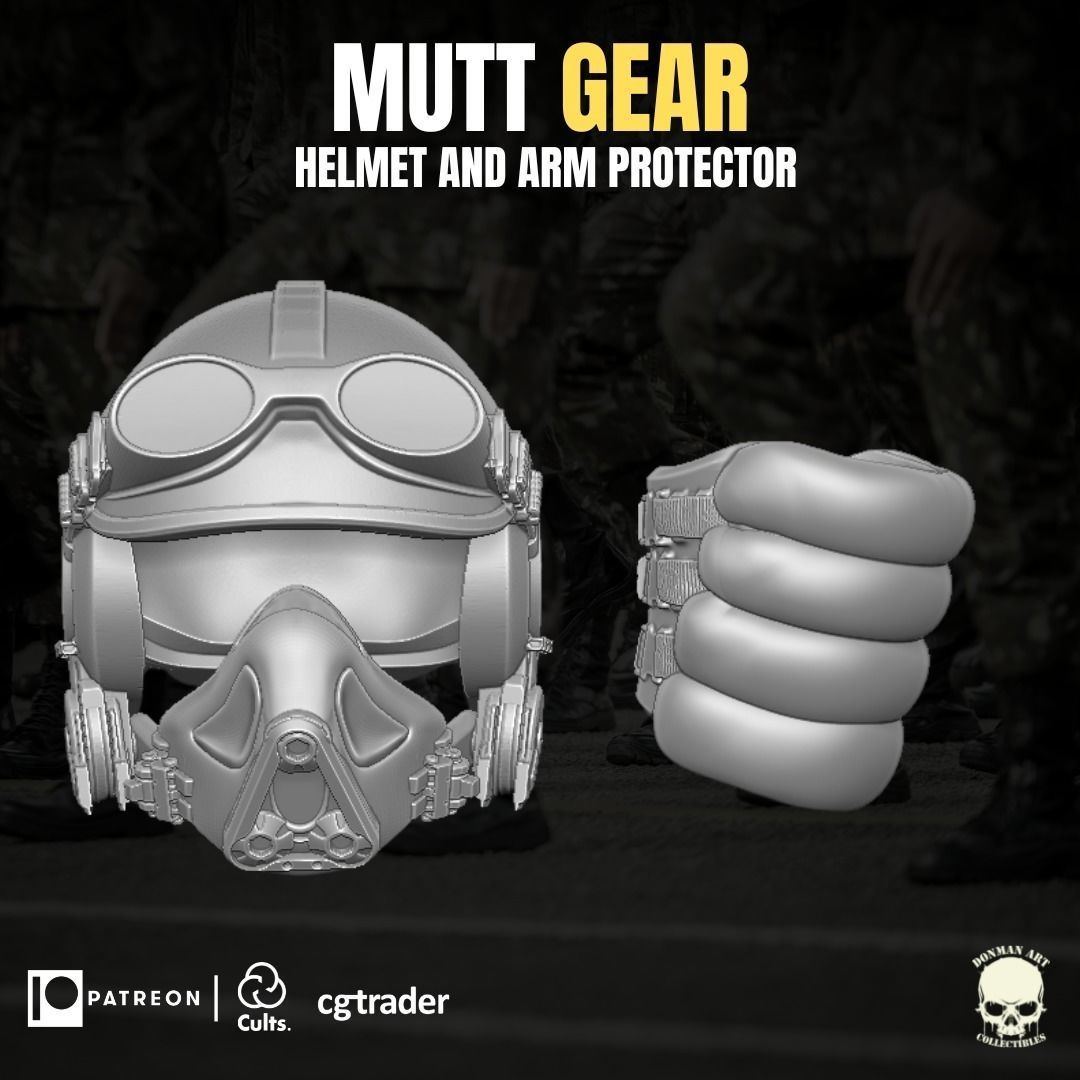 Mutt Gear 3D printable Files for Action Figures 3D print model_20