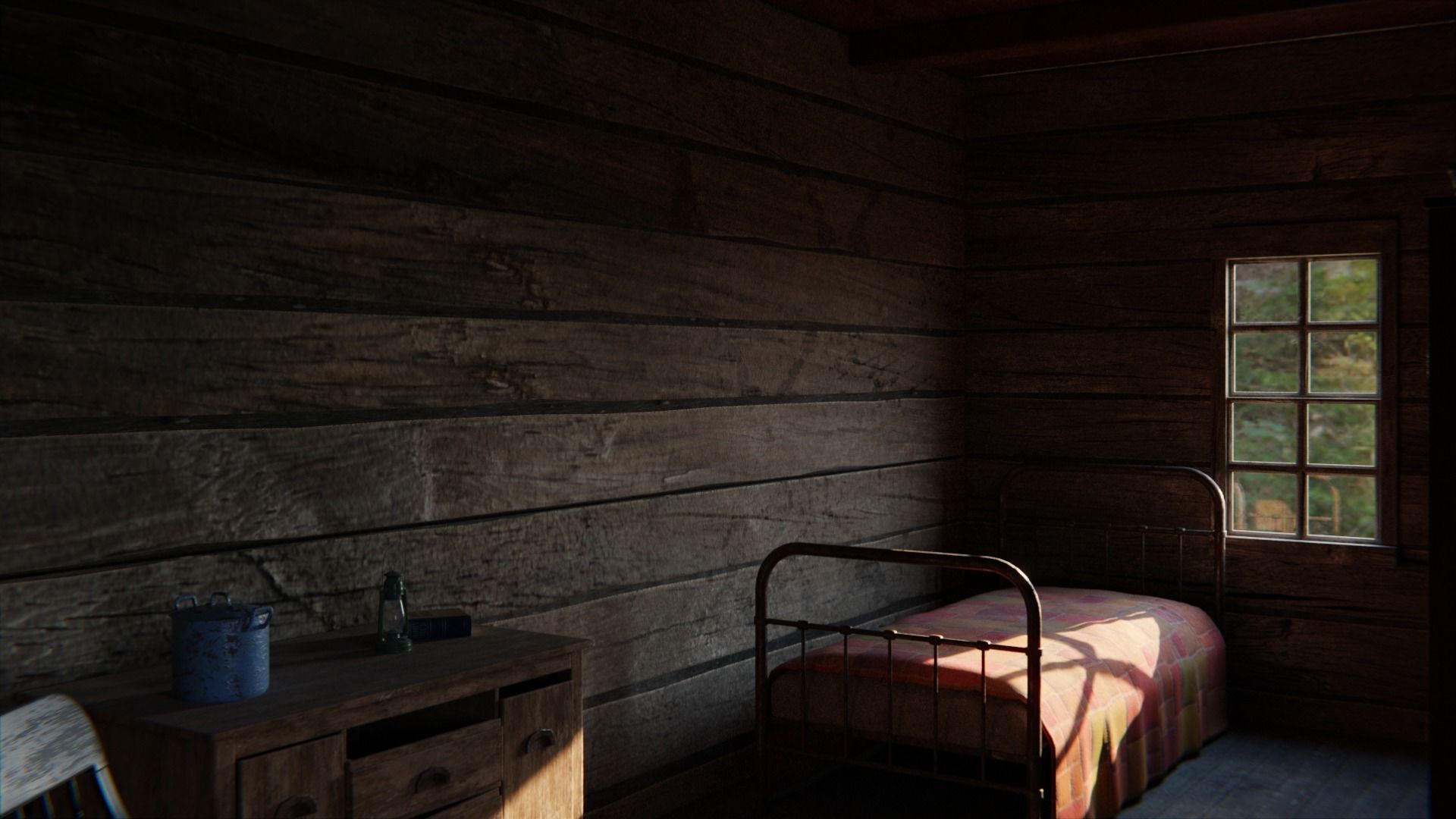 Cabin in the Woods 3d Scene 3D model_6