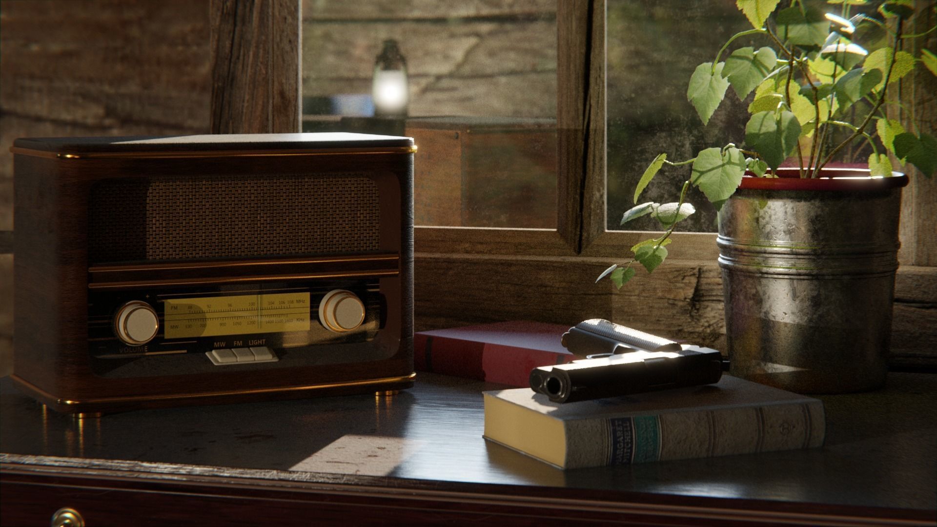 Cabin in the Woods 3d Scene 3D model_1