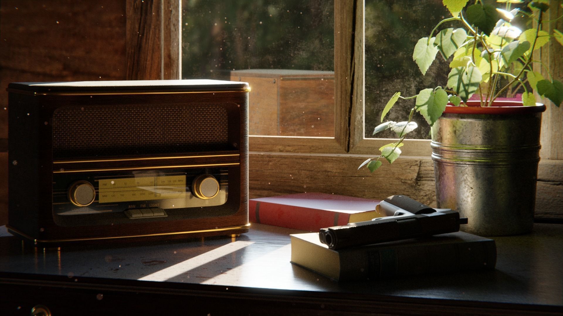 Cabin in the Woods 3d Scene 3D model_8