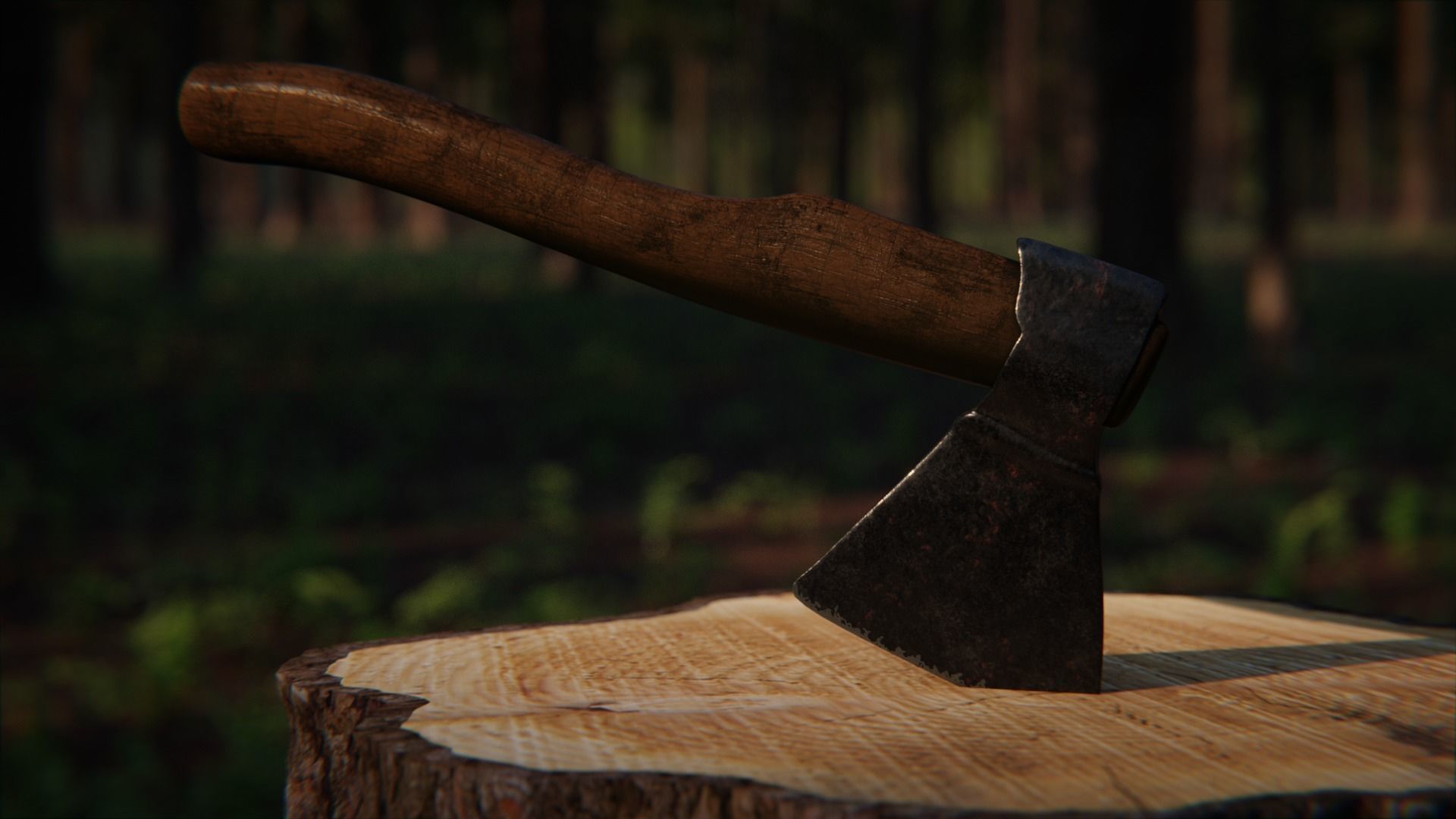 Cabin in the Woods 3d Scene 3D model_3