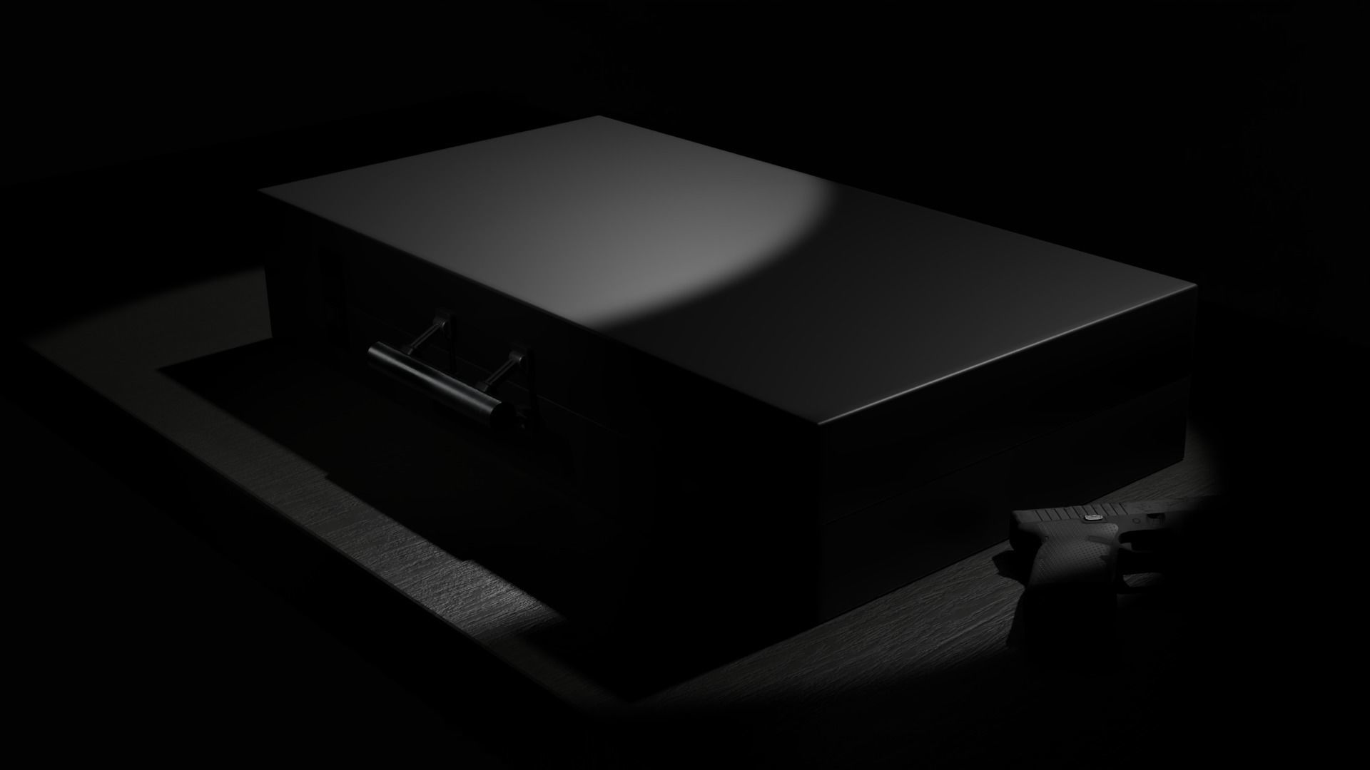 Ammo boxes Pro - Briefcase Low-poly 3D model_7
