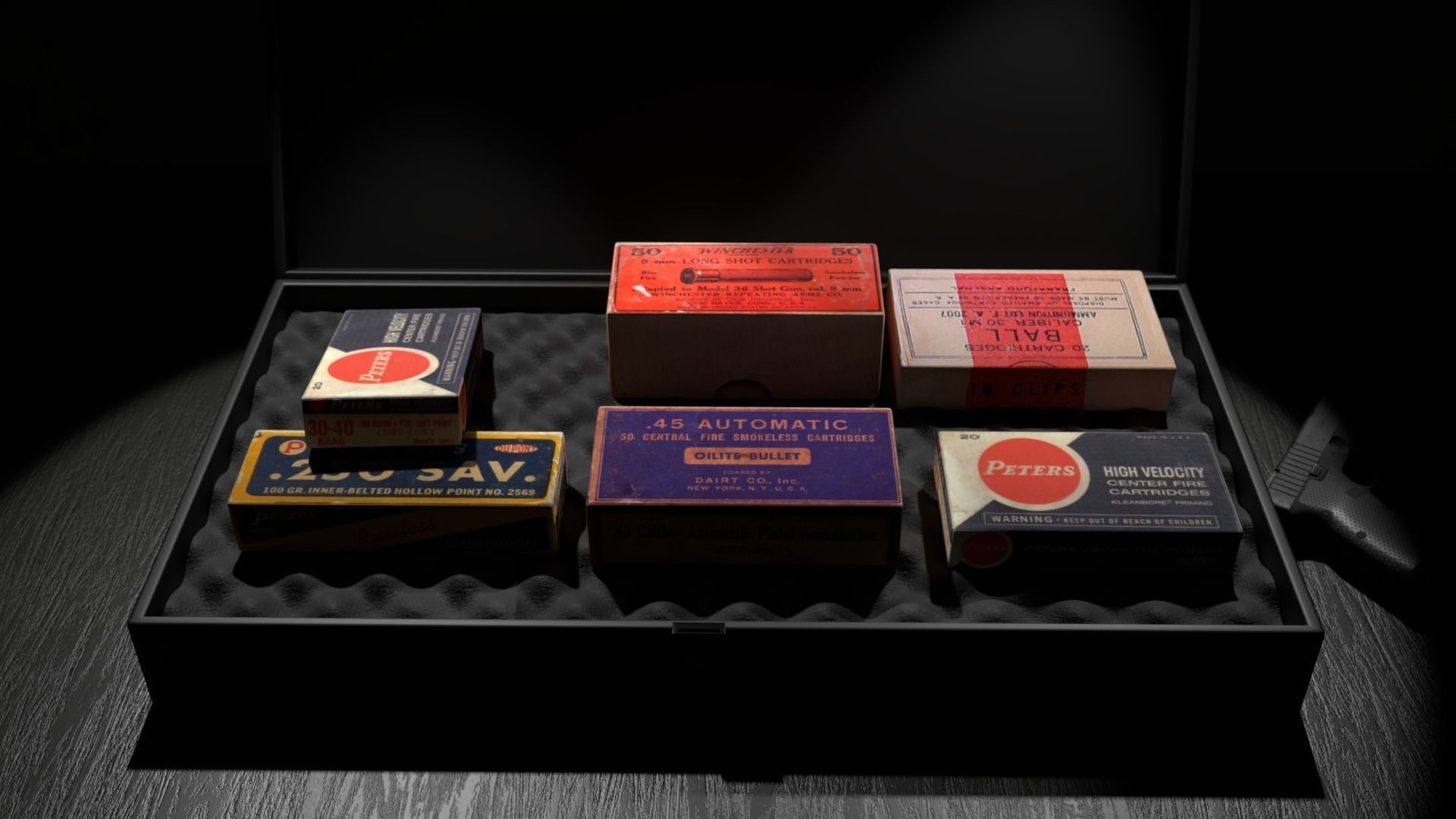 Ammo boxes Pro - Briefcase Low-poly 3D model_2