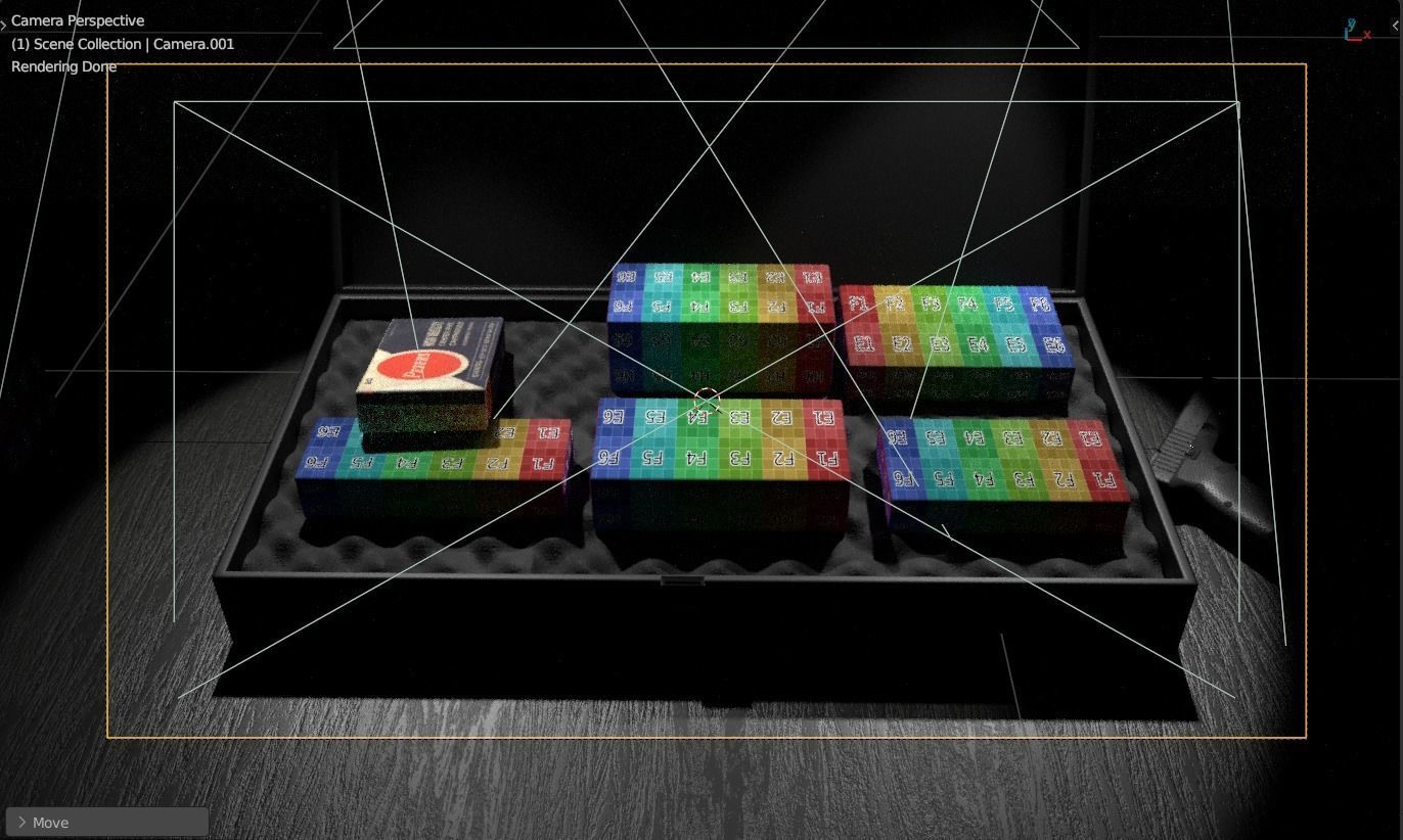 Ammo boxes Pro - Briefcase Low-poly 3D model_12