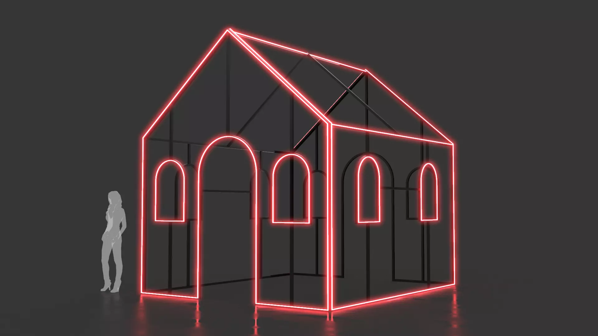 House Outline 1 3D model_0