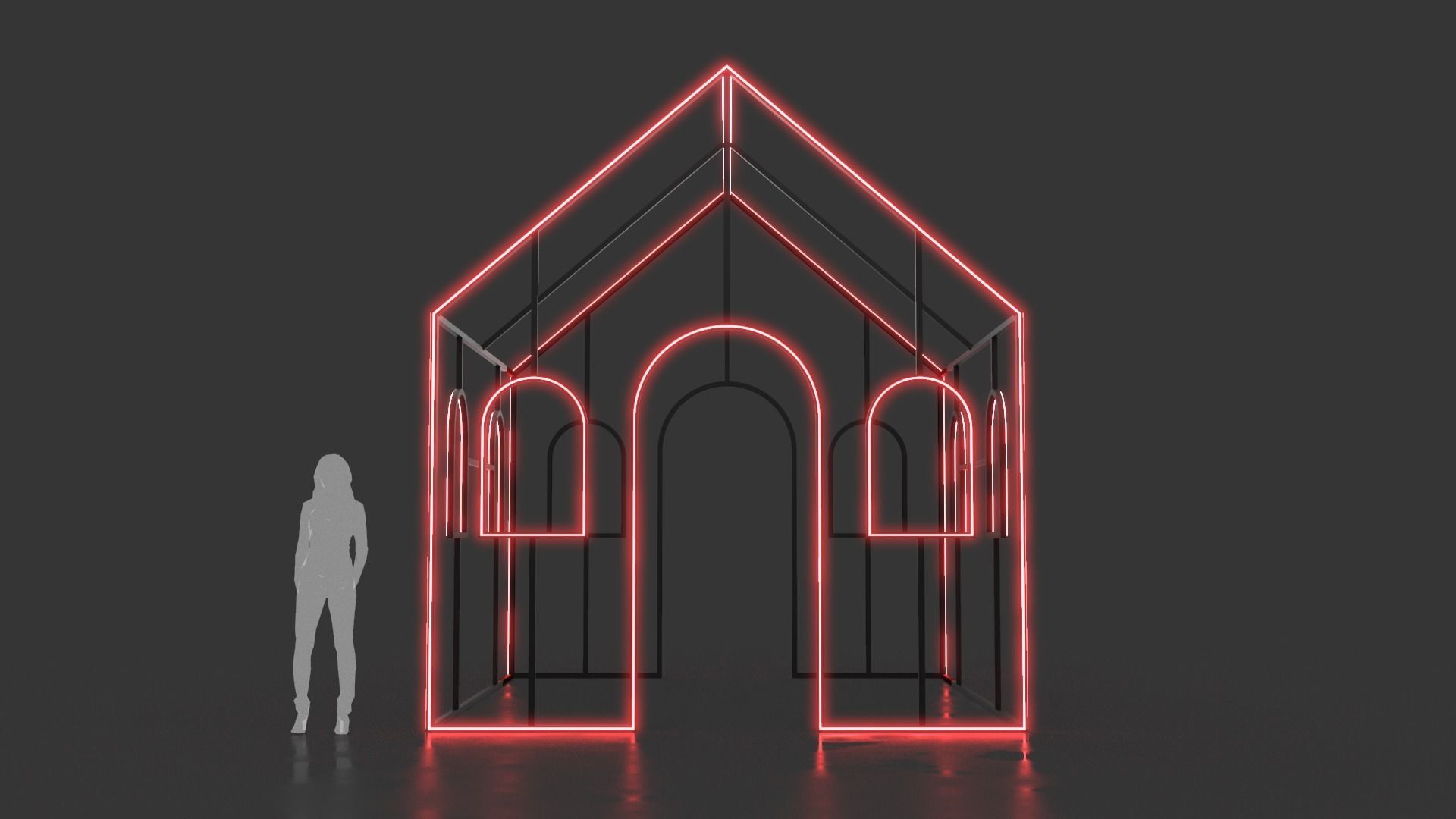 House Outline 1 3D model_1