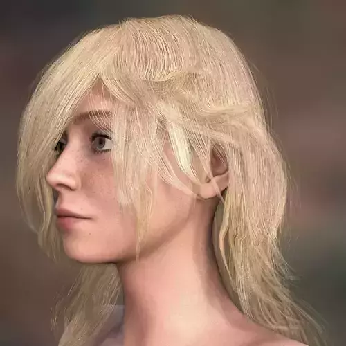 Rosalina Hair for G8F and G9 3D model