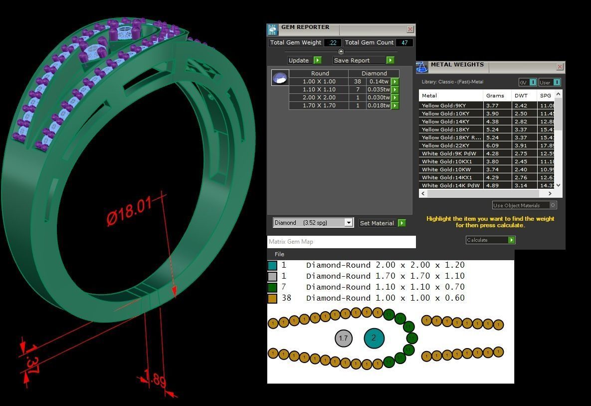 Diamond Ring Jewelry 3D print model_1