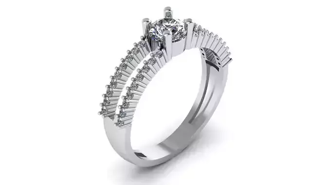  Diamond Ring Jewelry 3D print model
