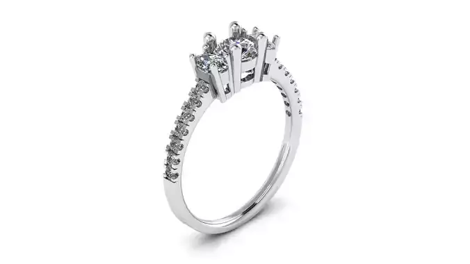  Diamond Ring Jewelry 3D print model