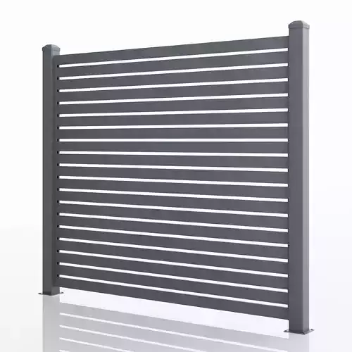 Aluminum Fence Panel -Model 2 - 8cm- 3D model