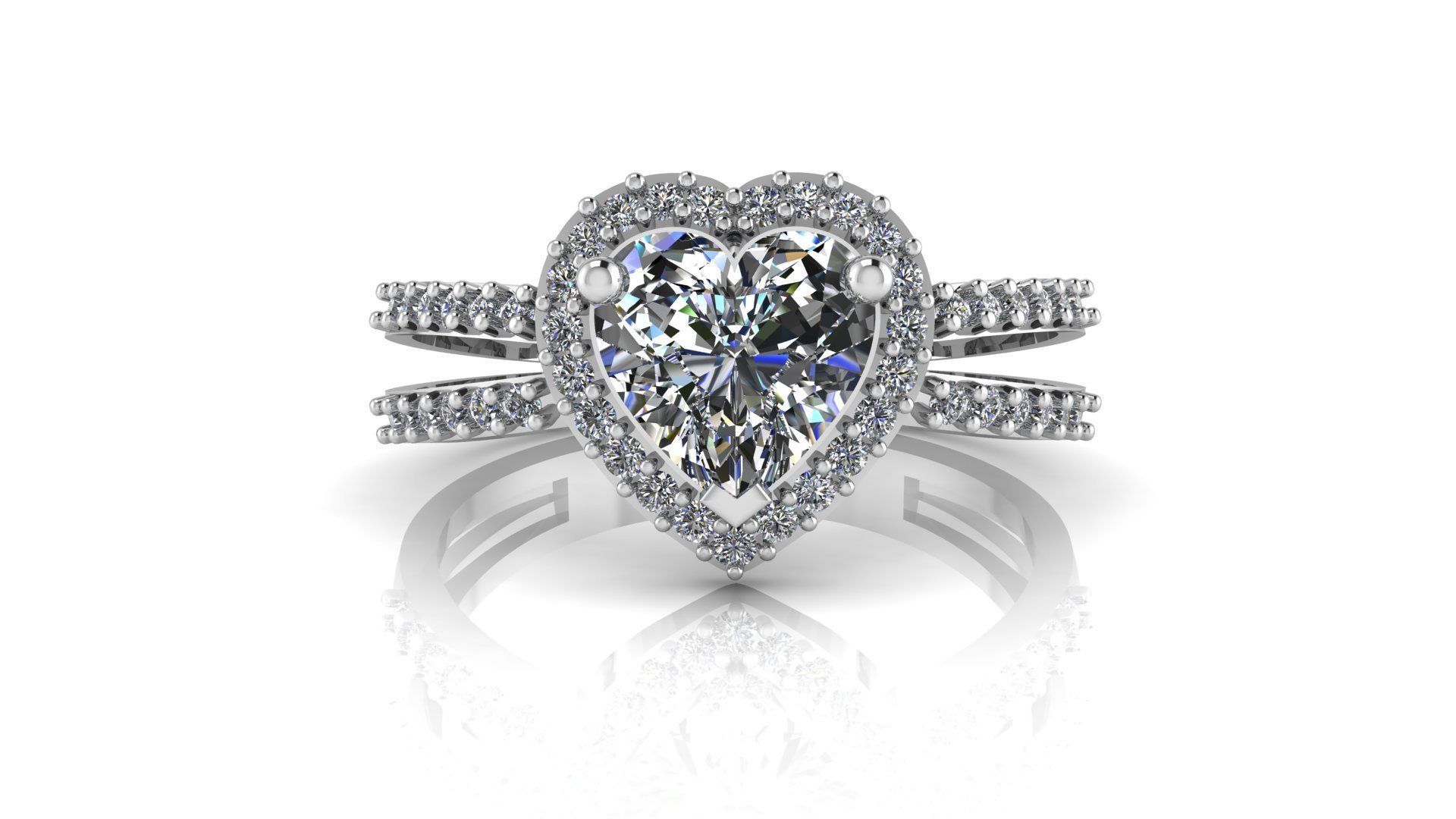 Diamond Ring Jewelry 3D print model_6