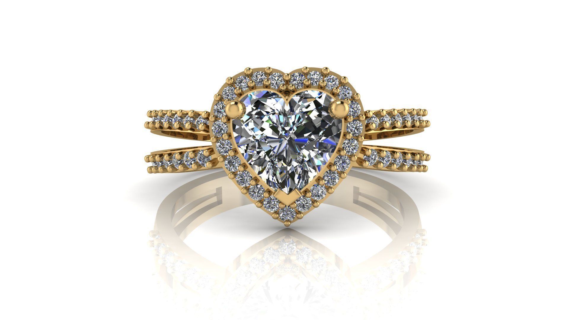 Diamond Ring Jewelry 3D print model_10