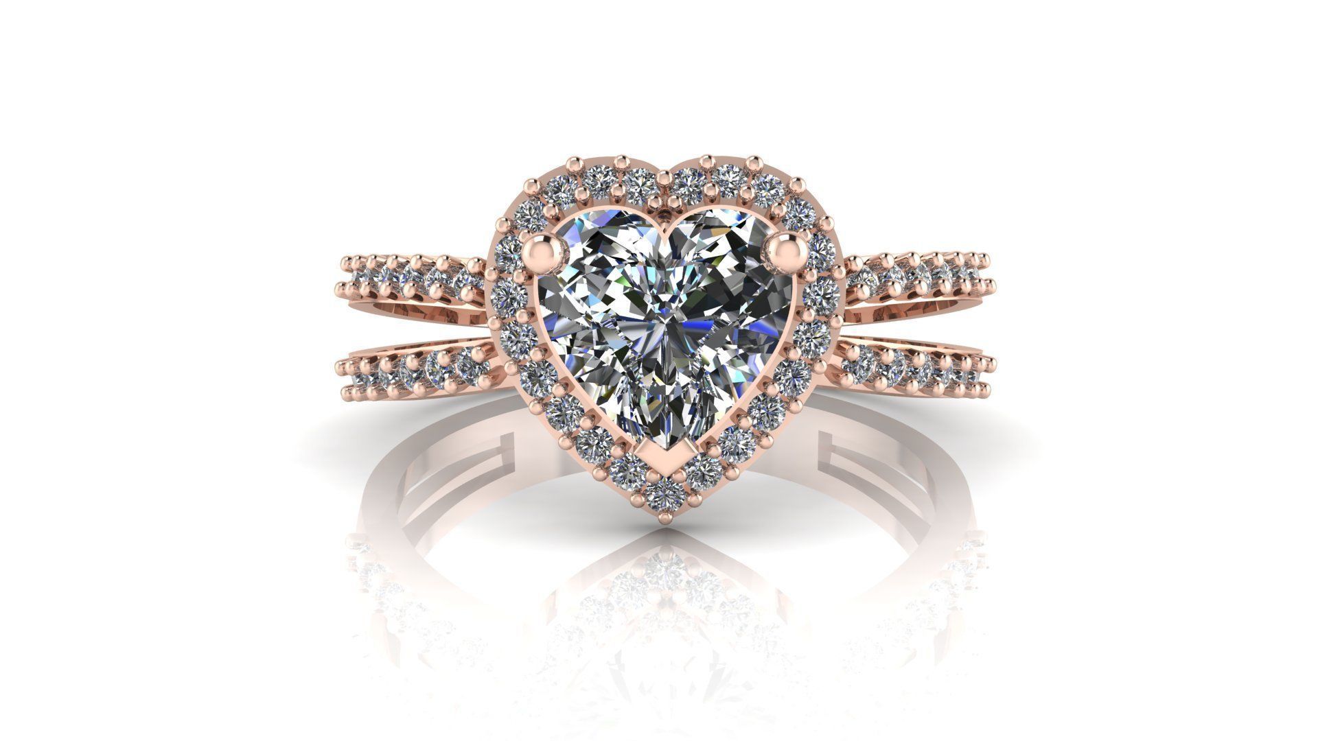 Diamond Ring Jewelry 3D print model_3