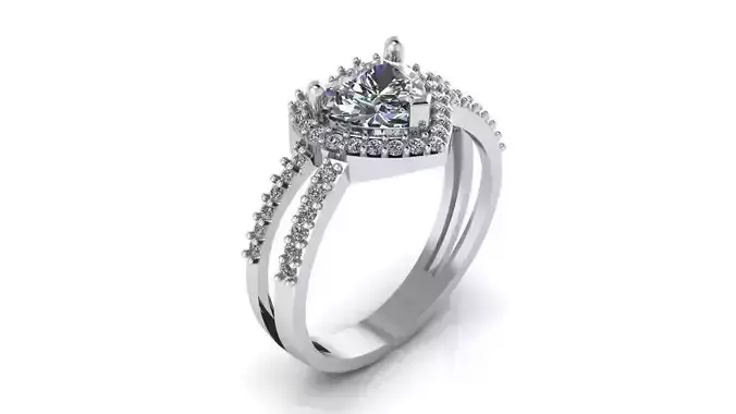 Diamond Ring Jewelry 3D print model Diamond Ring Jewelry 3D print model