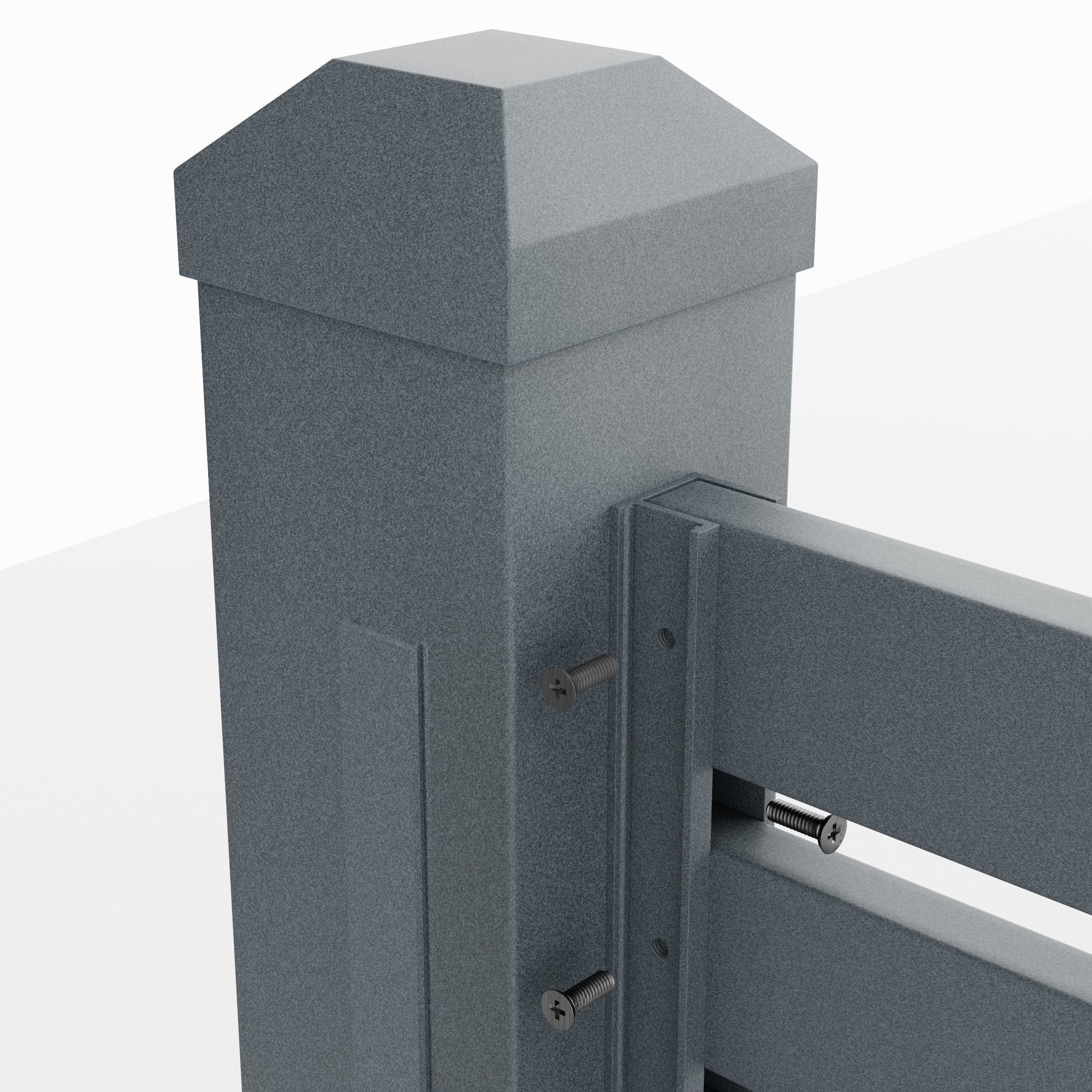 Aluminum Walkway Gate - Model 2 - 8cm- 3D model_4