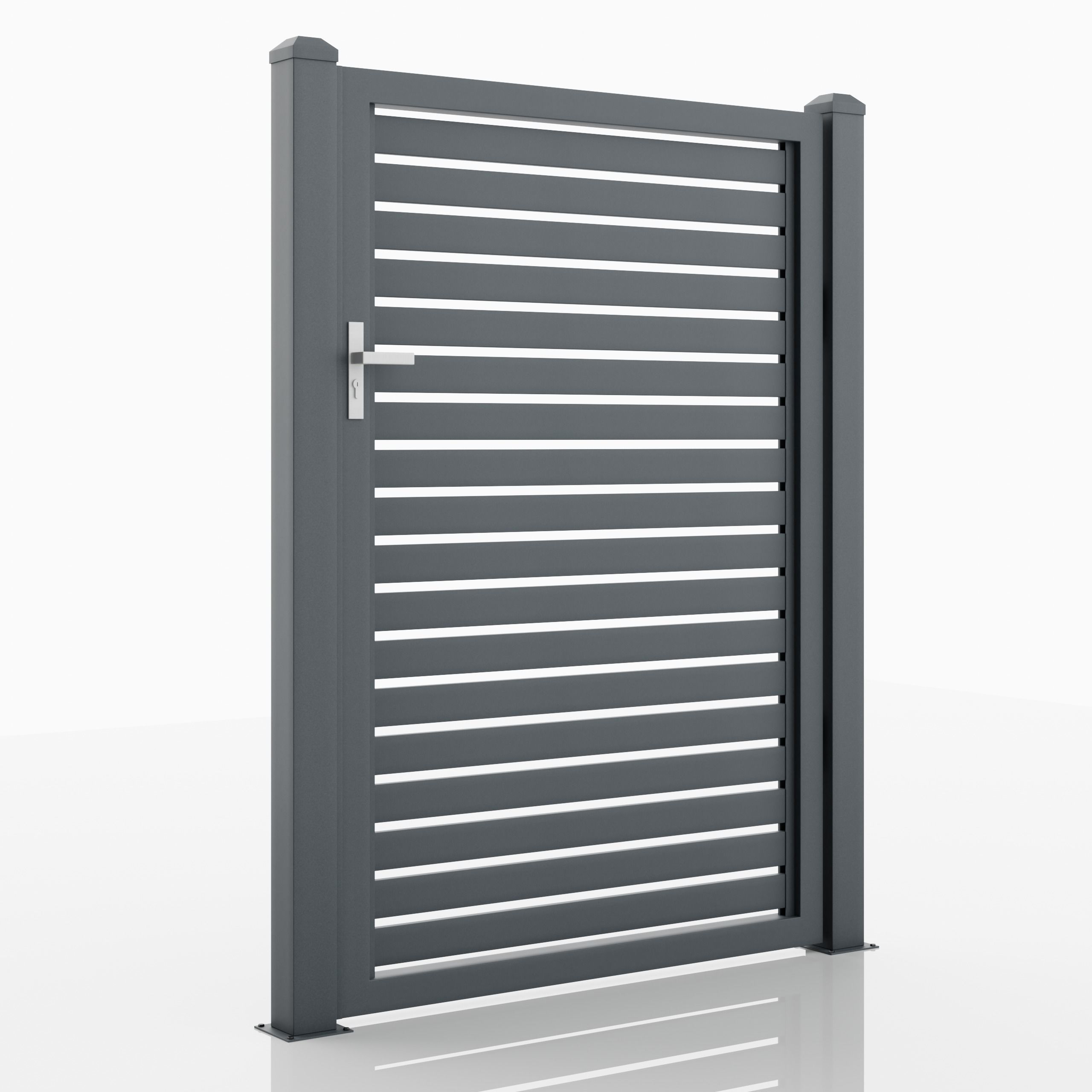 Aluminum Walkway Gate - Model 2 - 8cm- 3D model_1