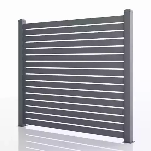 Aluminum Fence Panel -Model 2 - 10cm- 3D model