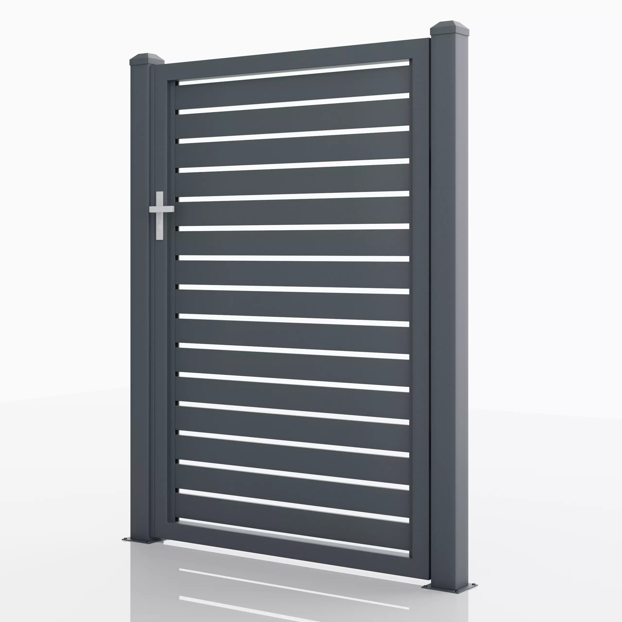 Aluminum Walkway Gate - Model 2 - 10cm- 3D model_0