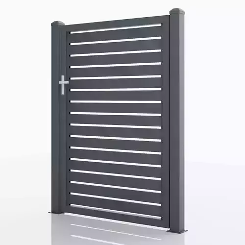 Aluminum Walkway Gate - Model 2 - 10cm- 3D model