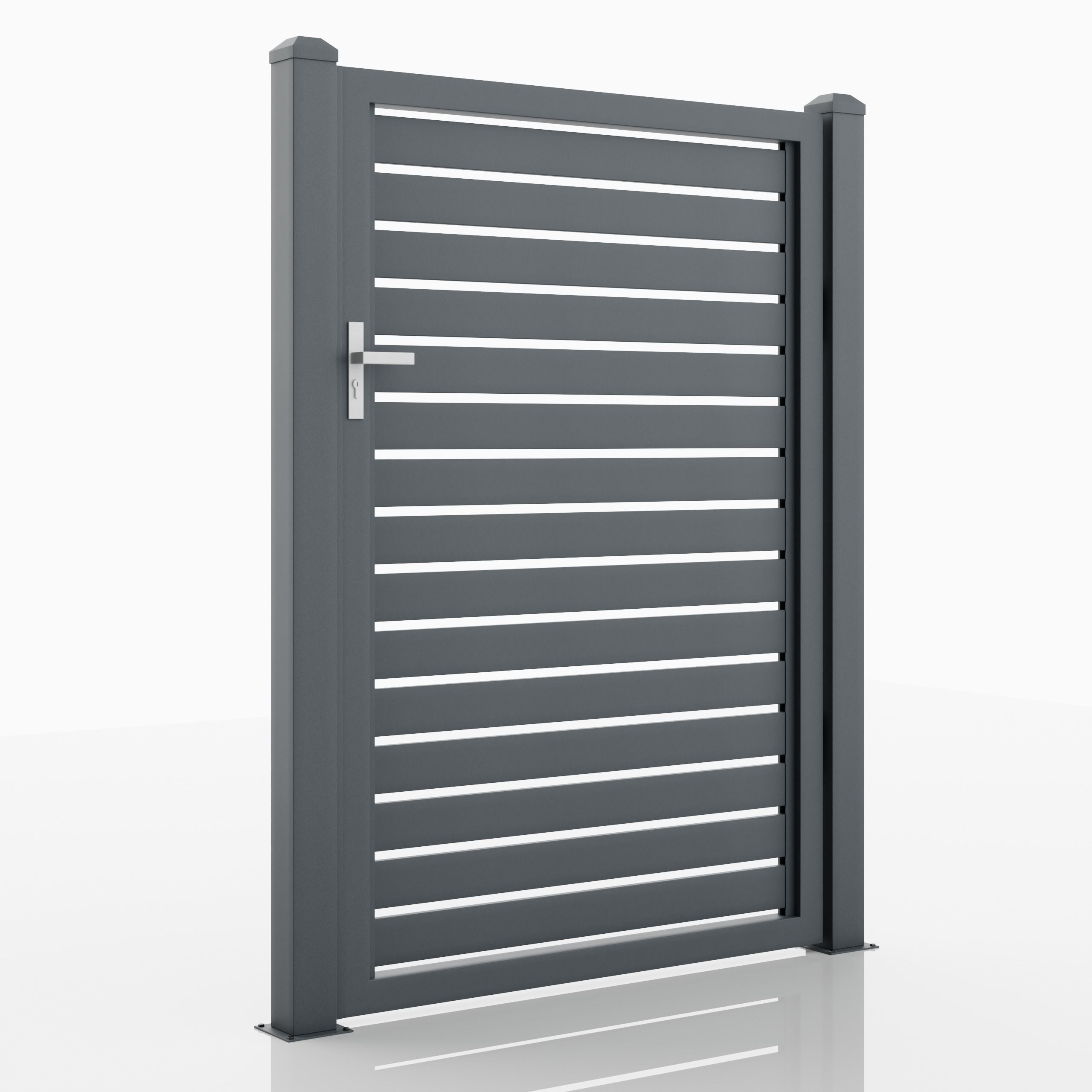 Aluminum Walkway Gate - Model 2 - 10cm- 3D model_1