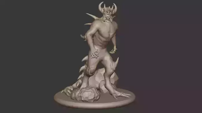 The Spiked Daemon 3D model 3D model