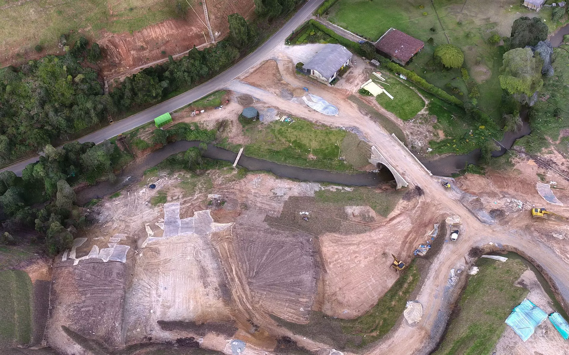 The humble Pantanillo river and earthworks 3D model