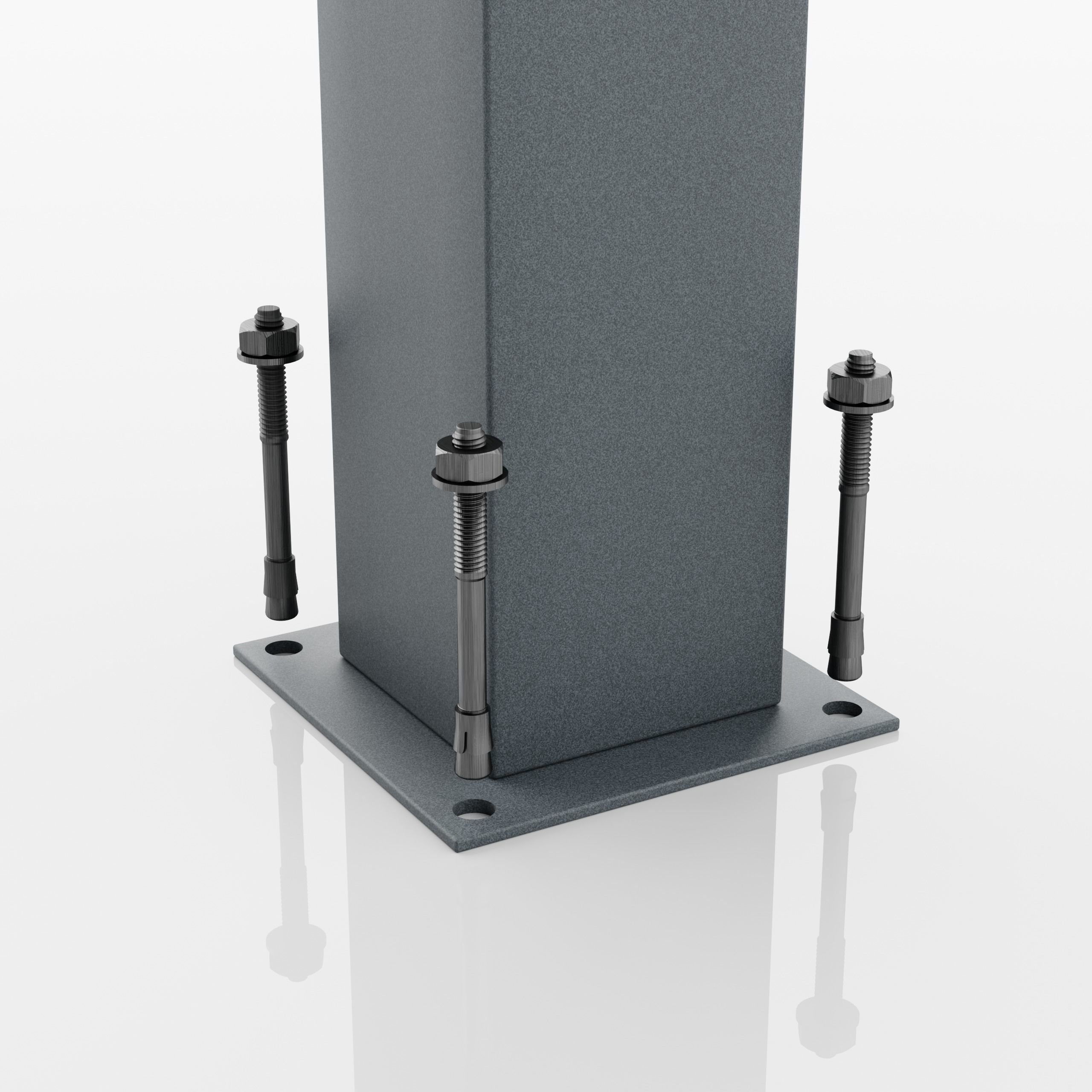 Aluminum Driveway Gate - Model 3 - 3D model_10