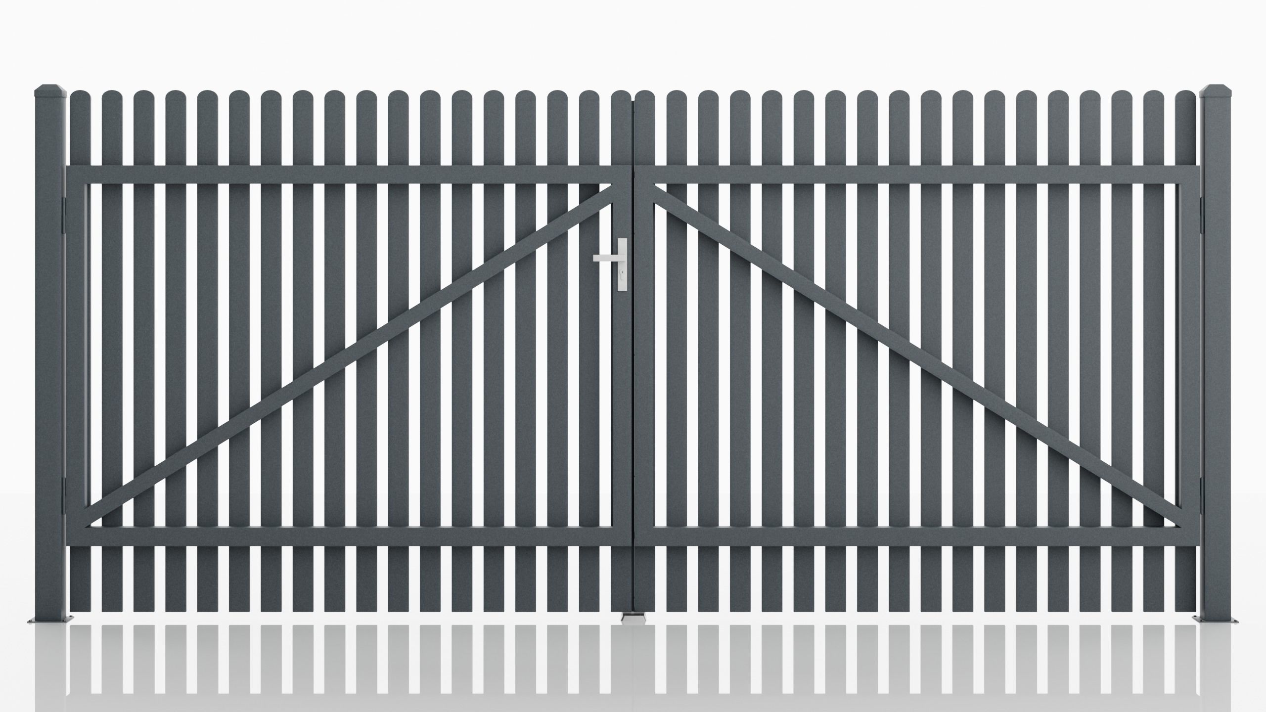 Aluminum Driveway Gate - Model 3 - 3D model_3