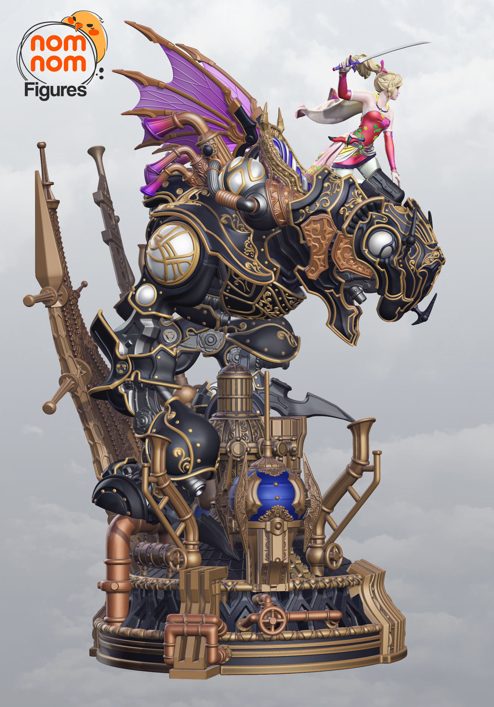 Terra with Magitek from Final Fantasy 3D print model_7