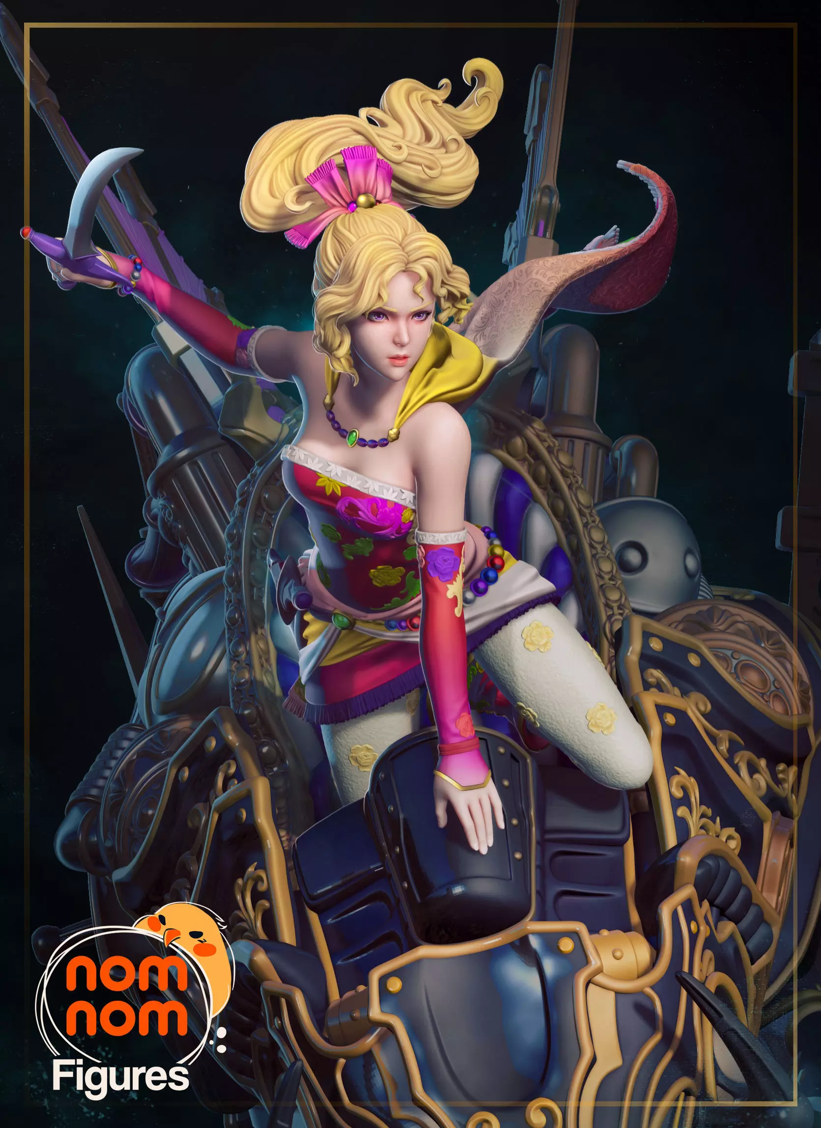 Terra with Magitek from Final Fantasy 3D print model_0