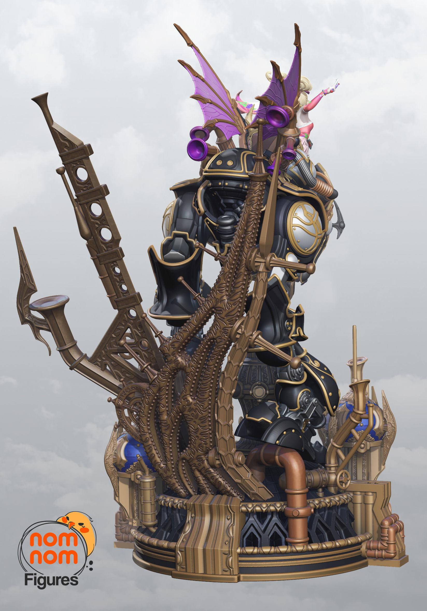 Terra with Magitek from Final Fantasy 3D print model_4