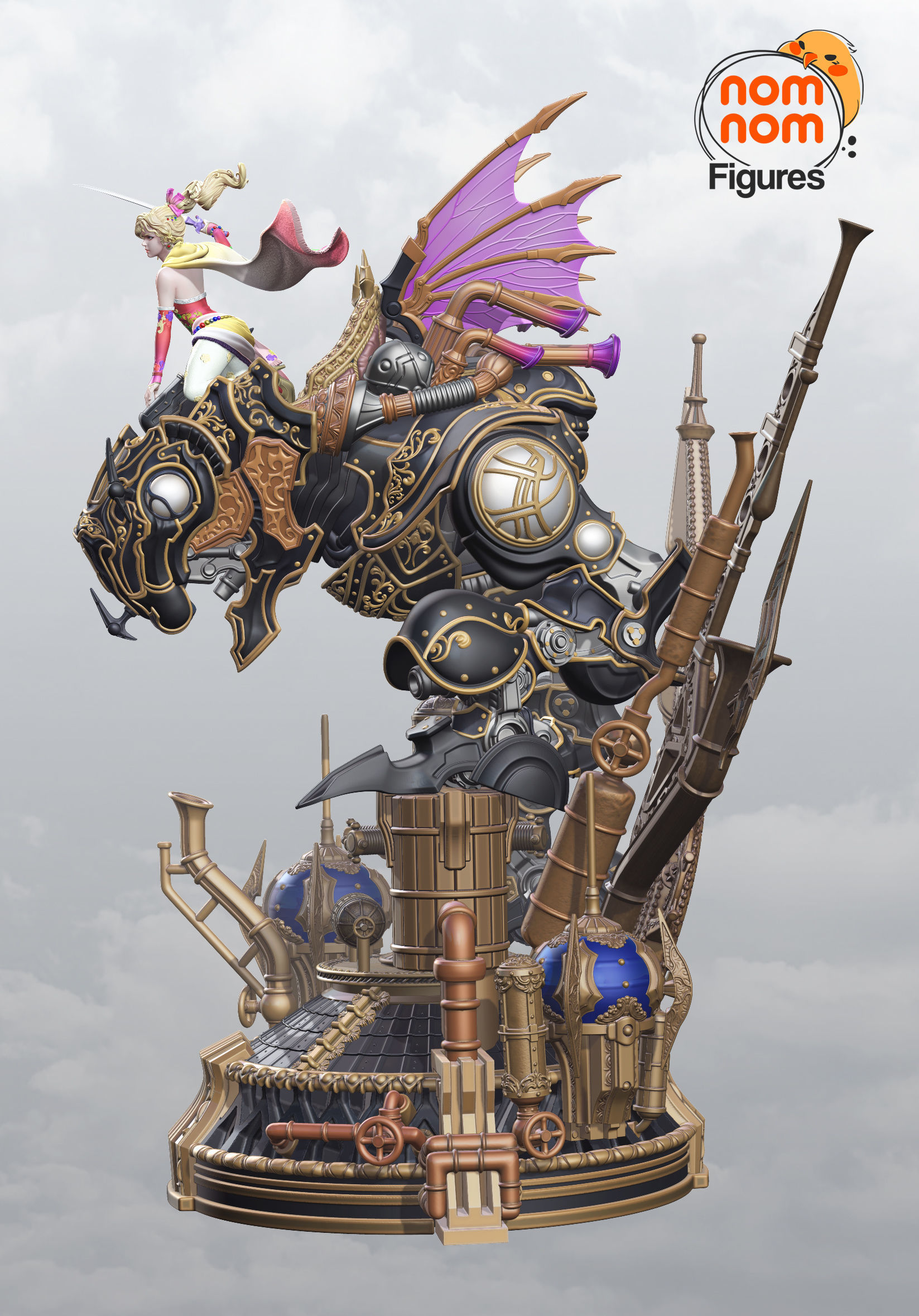 Terra with Magitek from Final Fantasy 3D print model_6