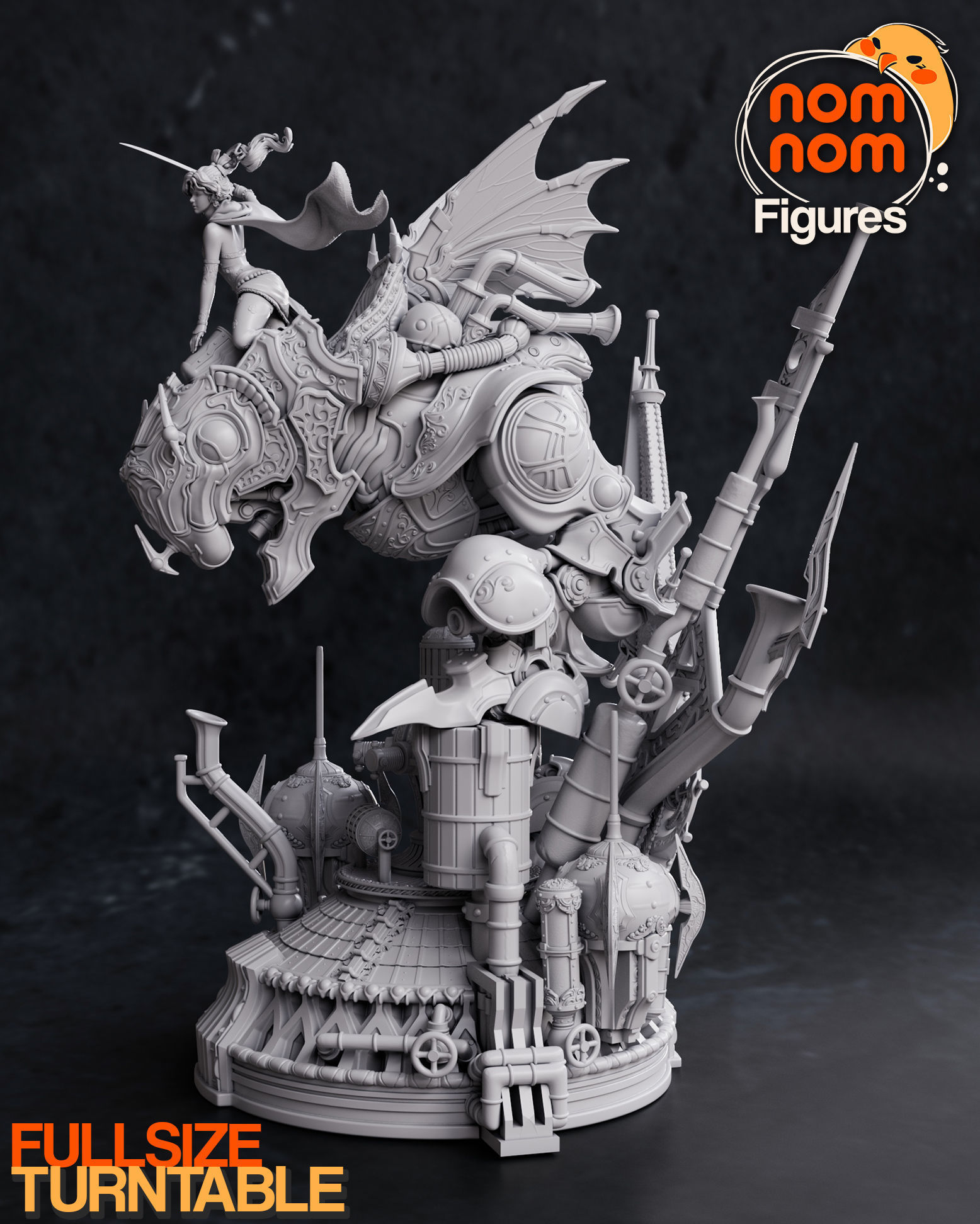 Terra with Magitek from Final Fantasy 3D print model_9